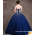 Suzhou rojo azul de hombro de encaje de cuentas Cinderella largo Puffy cena vestido de noche